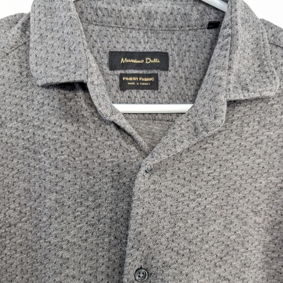 Massimo Dutti Men's Polka Dot Button Down Shirt - Size XL - Picture 2 of 9